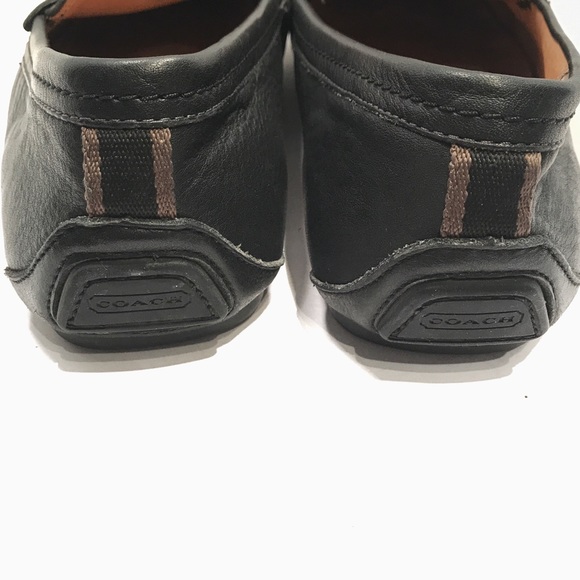 SOLD Coach Jarad Black Leather Driver Moccasin - Picture 4 of 7